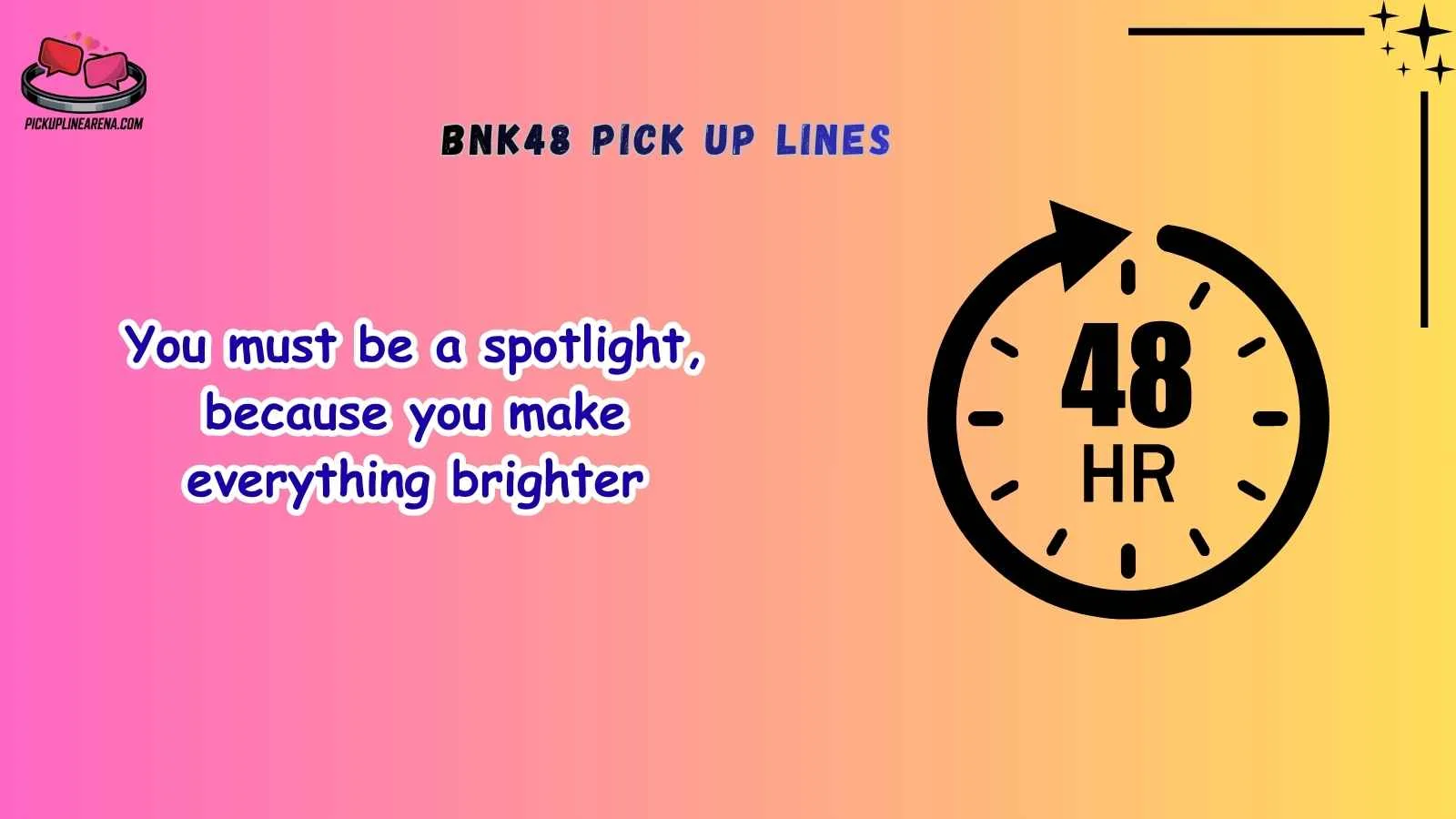 BNK48 Pick Up Lines