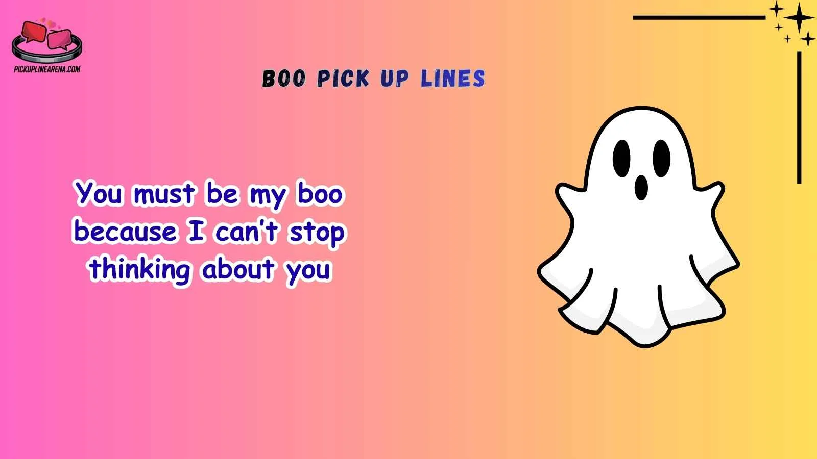 Boo Pick Up Lines
