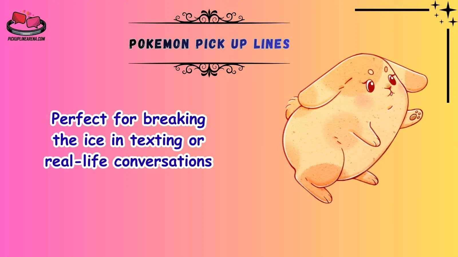 Pokemon Pick Up Lines